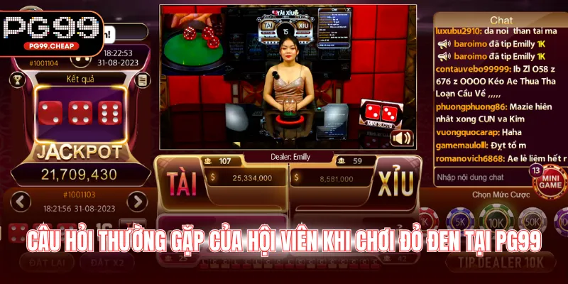 Câu hỏi thường gặp của hội viên khi chơi đỏ đen tại PG99